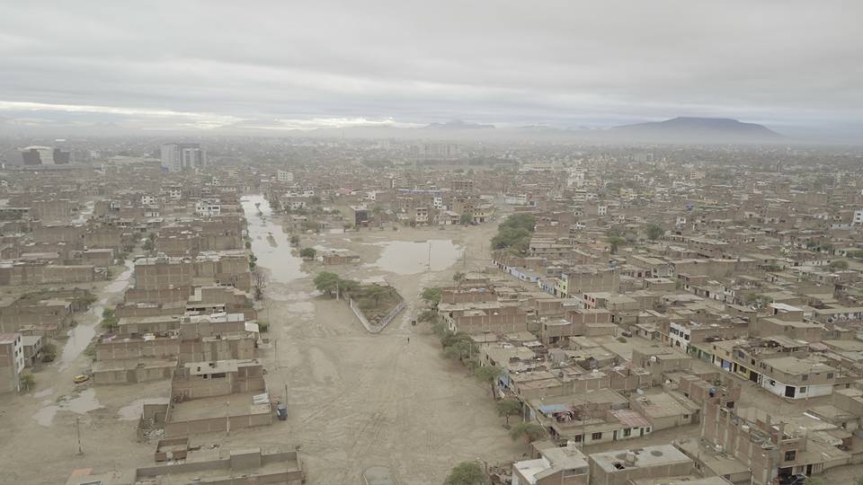 Vista panorámica de la ciudad de Chiclayo luego de las lluvias